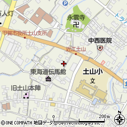 滋賀県甲賀市土山町北土山1599-3周辺の地図