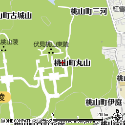 京都府京都市伏見区桃山町丸山周辺の地図