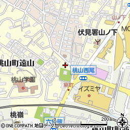 京都府京都市伏見区桃山町遠山73-12周辺の地図