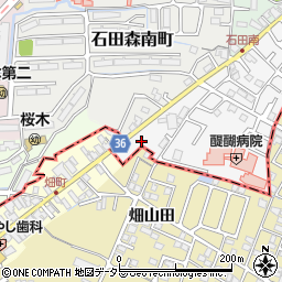 薬局ダックス伏見石田大山店周辺の地図