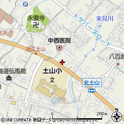滋賀県甲賀市土山町北土山1491周辺の地図