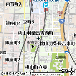 京都府京都市伏見区桃山羽柴長吉西町16周辺の地図