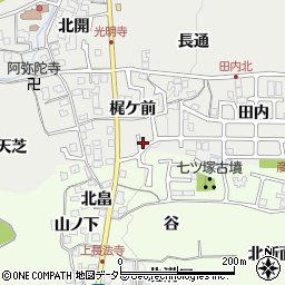 京都府長岡京市粟生梶ケ前25-30周辺の地図