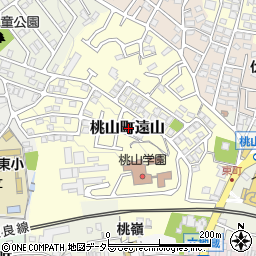京都府京都市伏見区桃山町遠山周辺の地図