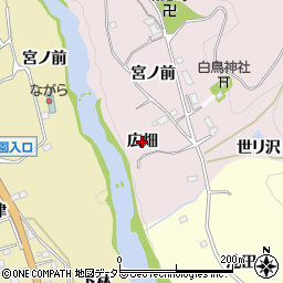 愛知県新城市横川（広畑）周辺の地図