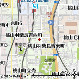 京都府京都市伏見区桃山羽柴長吉中町39周辺の地図