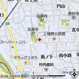 京都府向日市上植野町西小路6周辺の地図