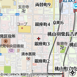 勝龍寺周辺の地図