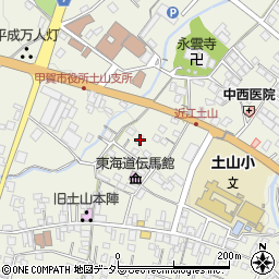 滋賀県甲賀市土山町北土山1597周辺の地図