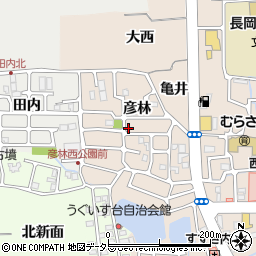 京都府長岡京市今里彦林周辺の地図