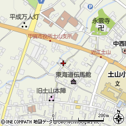 滋賀県甲賀市土山町北土山1616周辺の地図