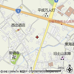 滋賀県甲賀市土山町北土山1689周辺の地図