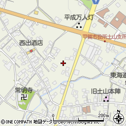 滋賀県甲賀市土山町北土山1689周辺の地図