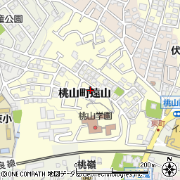 京都府京都市伏見区桃山町遠山33周辺の地図