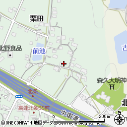 兵庫県加西市北条町栗田554周辺の地図