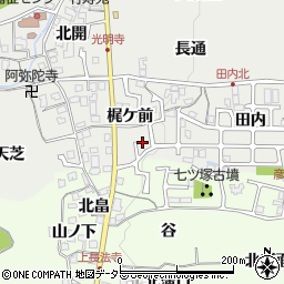 京都府長岡京市粟生梶ケ前25-12周辺の地図