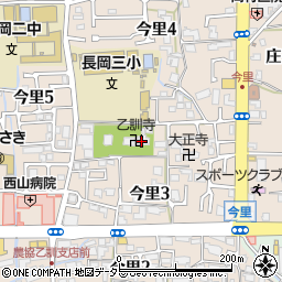 乙訓寺周辺の地図