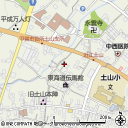 滋賀県甲賀市土山町北土山1596周辺の地図