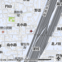 上植野町北小路14akippa駐車場周辺の地図