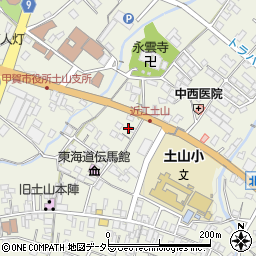 滋賀県甲賀市土山町北土山1601周辺の地図