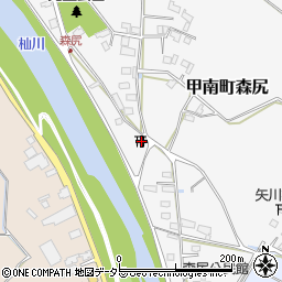 滋賀県甲賀市甲南町森尻391周辺の地図