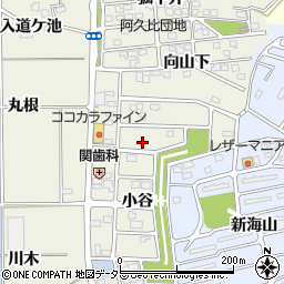 愛知県知多郡阿久比町卯坂小曽ケ脇169周辺の地図