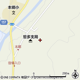 岡山県新見市哲多町本郷206周辺の地図