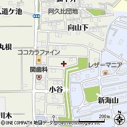 愛知県知多郡阿久比町卯坂小曽ケ脇170周辺の地図