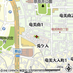 南明大寺児童遊園周辺の地図