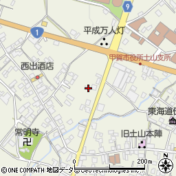 滋賀県甲賀市土山町北土山1682周辺の地図