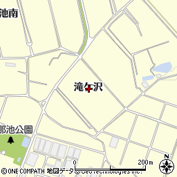 愛知県常滑市矢田滝ケ沢周辺の地図