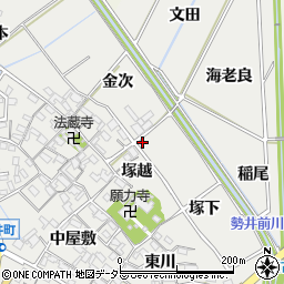 愛知県安城市古井町塚下39周辺の地図