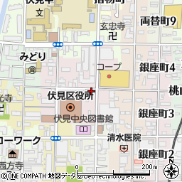 京都府京都市伏見区竹中町640周辺の地図