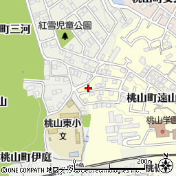 京都府京都市伏見区桃山町遠山28-14周辺の地図