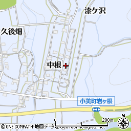 愛知県岡崎市小美町中根240周辺の地図