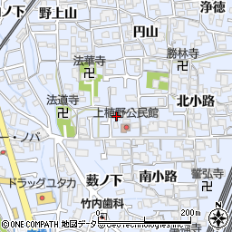 京都府向日市上植野町西小路13周辺の地図