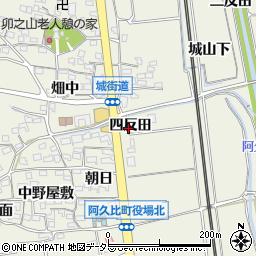 愛知県阿久比町（知多郡）卯坂（四反田）周辺の地図