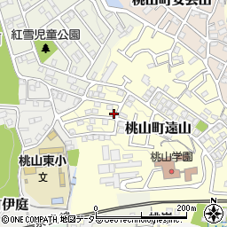 京都府京都市伏見区桃山町遠山28-16周辺の地図