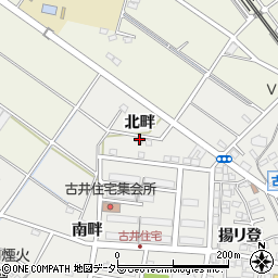 愛知県安城市古井町北畔22周辺の地図