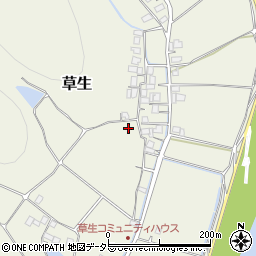 岡山県赤磐市草生周辺の地図