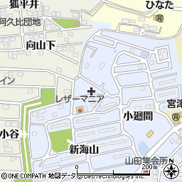 愛知県知多郡阿久比町宮津新海山103周辺の地図