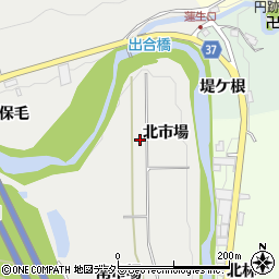 愛知県岡崎市生平町（北市場）周辺の地図
