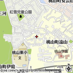 京都府京都市伏見区桃山町遠山28-19周辺の地図