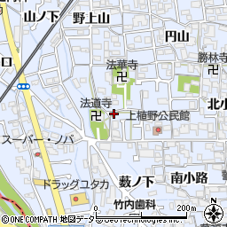京都府向日市上植野町西小路8周辺の地図