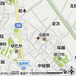 愛知県安城市古井町西川26周辺の地図