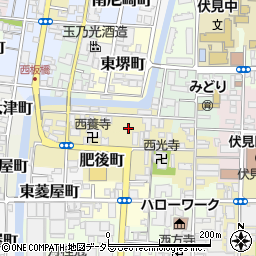 京都府京都市伏見区土橋町335-10周辺の地図