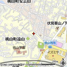 京都府京都市伏見区桃山町遠山83周辺の地図