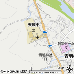 伊豆市立天城小学校周辺の地図