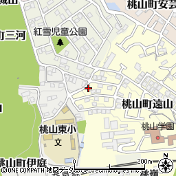 京都府京都市伏見区桃山町遠山28-18周辺の地図