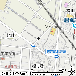 愛知県安城市古井町北畔38周辺の地図